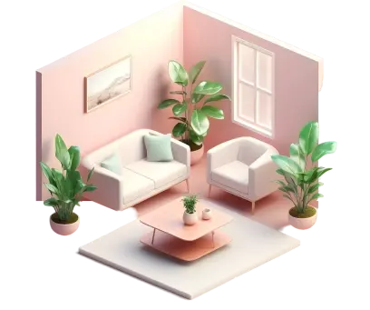 3d piece maison